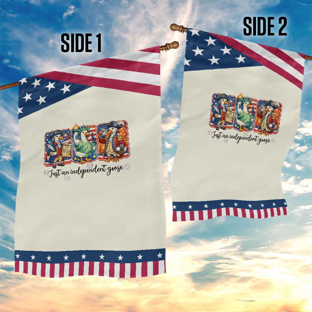 Just An Independent Goose Garden Flag Funny Patriotic Goose TS12 Print Your Wear