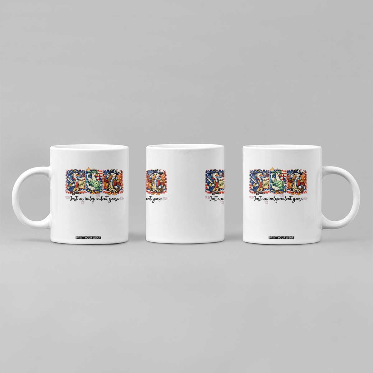Just An Independent Goose Coffee Mug Funny Patriotic Goose TS12 Print Your Wear