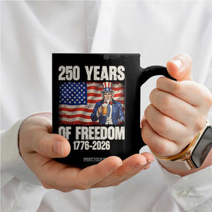 250 Years Of Freedom Coffee Mug Patriotic Uncle Sam TS12 Print Your Wear