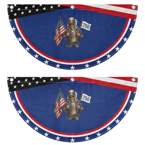 Vintage Uncle Sam Celebrating 250 Years America Patriotic Fan Flag TS12 2pcs pack Classic Navy Print Your Wear