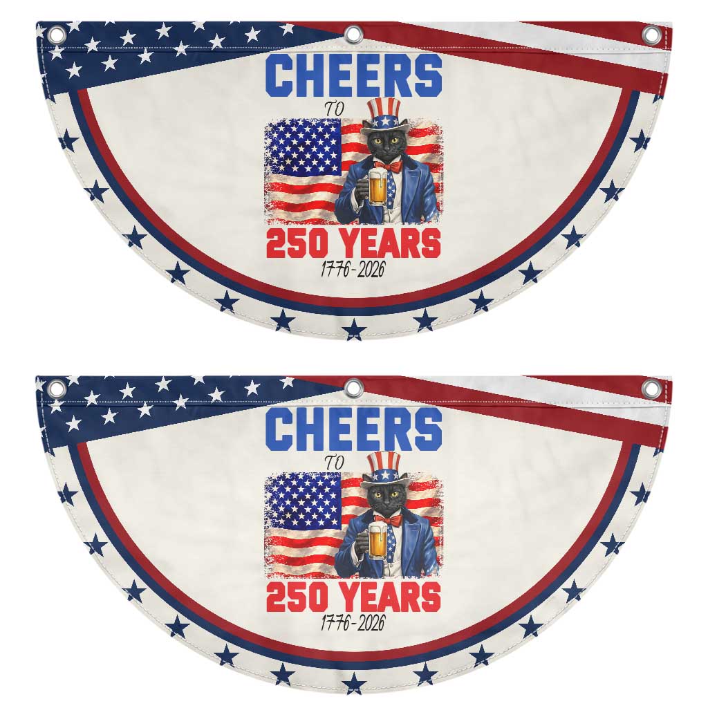 Vintage Cat Uncle Sam Patriotic Fan Flag Cheers To 250 Years TS12 2pcs pack Classic Beige Print Your Wear