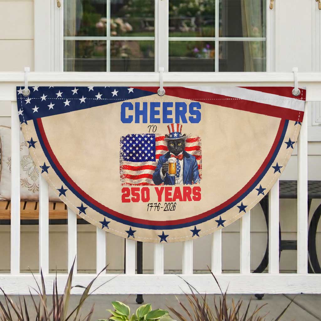 Vintage Cat Uncle Sam Patriotic Fan Flag Cheers To 250 Years TS12 2pcs pack Classic Tan Print Your Wear