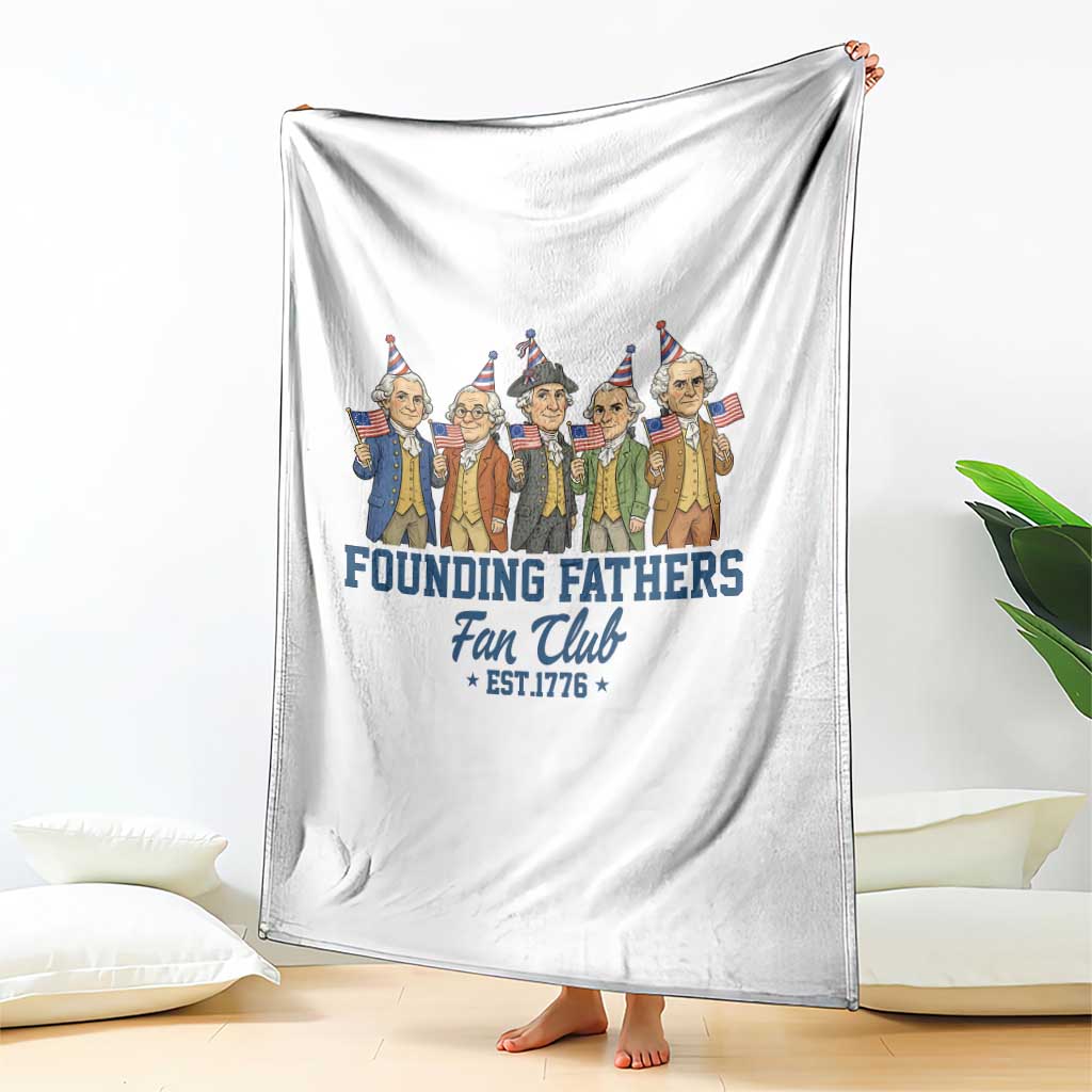 Funny Founding Fathers Fan Club Throw Blanket American History Lovers TS12 Print Your Wear
