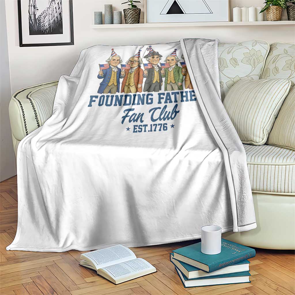 Funny Founding Fathers Fan Club Throw Blanket American History Lovers TS12 Print Your Wear