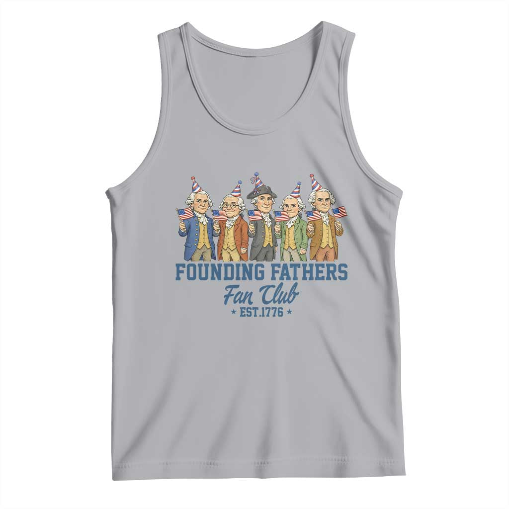 Funny Founding Fathers Fan Club Tank Top American History Lovers TS12 Athletic Heather Print Your Wear