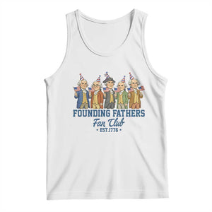 Funny Founding Fathers Fan Club Tank Top American History Lovers TS12 White Print Your Wear
