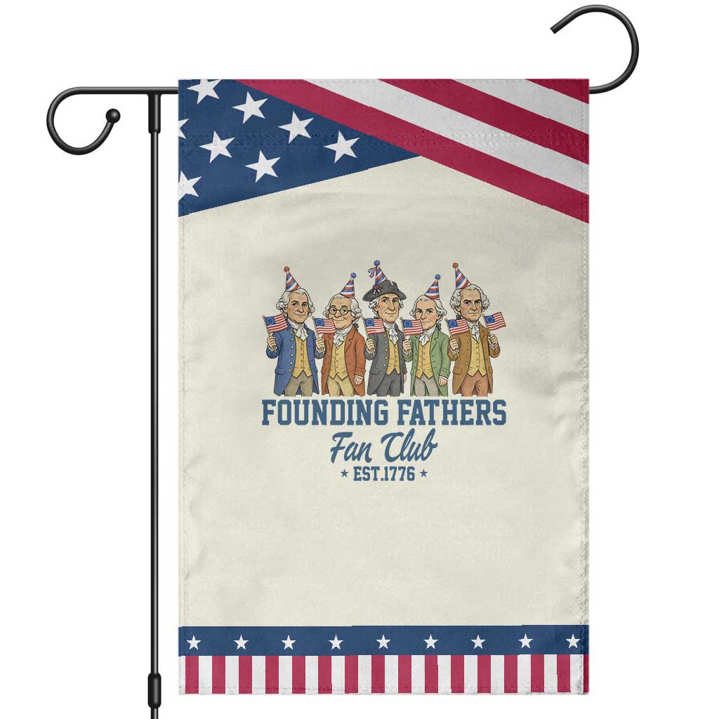 Funny Founding Fathers Fan Club Garden Flag American History Lovers TS12 Modern Beige Blue Print Your Wear