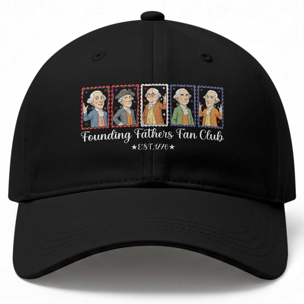 Funny Founding Fathers Fan Club Patriotic History Baseball Cap TS12 Print Your Wear