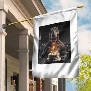 Funny Birthday Dinosaur Garden Flag Prehistoric Party Celebration TS12 Print Your Wear