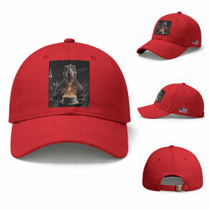 Funny Birthday Dinosaur Baseball Cap Prehistoric Party Celebration TS12 Baseball Cap Universal Fit Red Print Your Wear