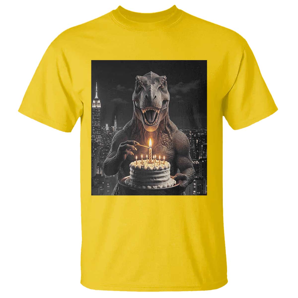 Funny Birthday Dinosaur T Shirt Prehistoric Party Celebration TS12 Daisy Print Your Wear