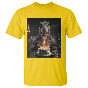 Funny Birthday Dinosaur T Shirt Prehistoric Party Celebration TS12 Daisy Print Your Wear