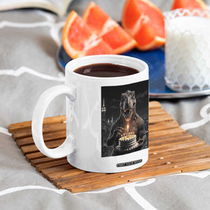 Funny Birthday Dinosaur Coffee Mug Prehistoric Party Celebration TS12 Print Your Wear