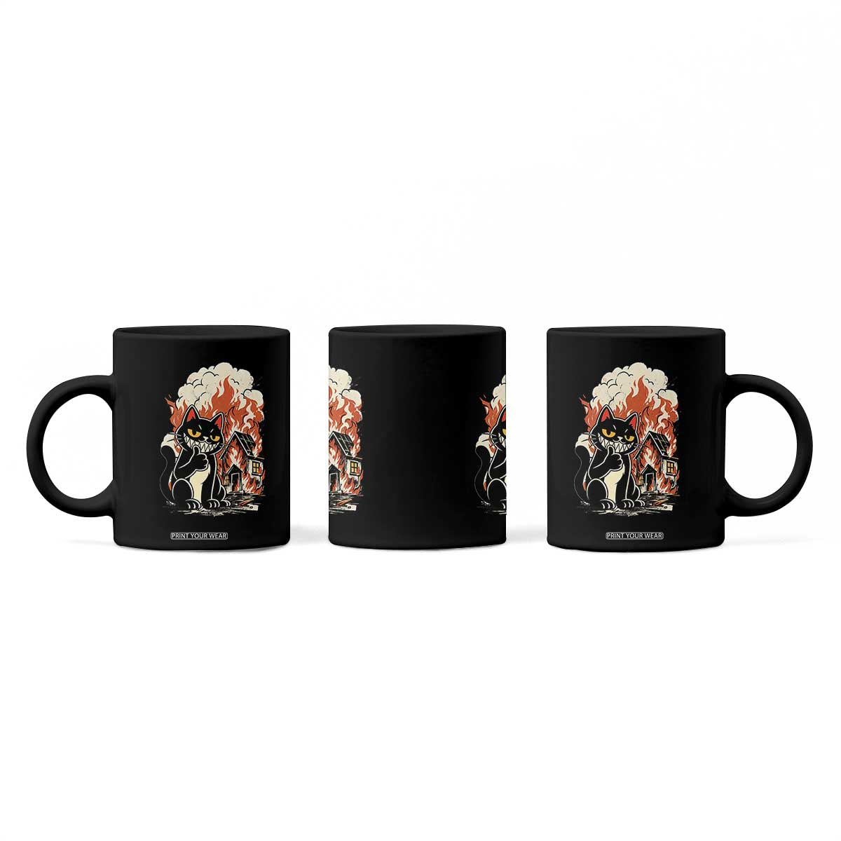 Funny Trouble Maker Cat Coffee Mug Cute Mischief Graphic Gift For Cat Lover TS12 Print Your Wear