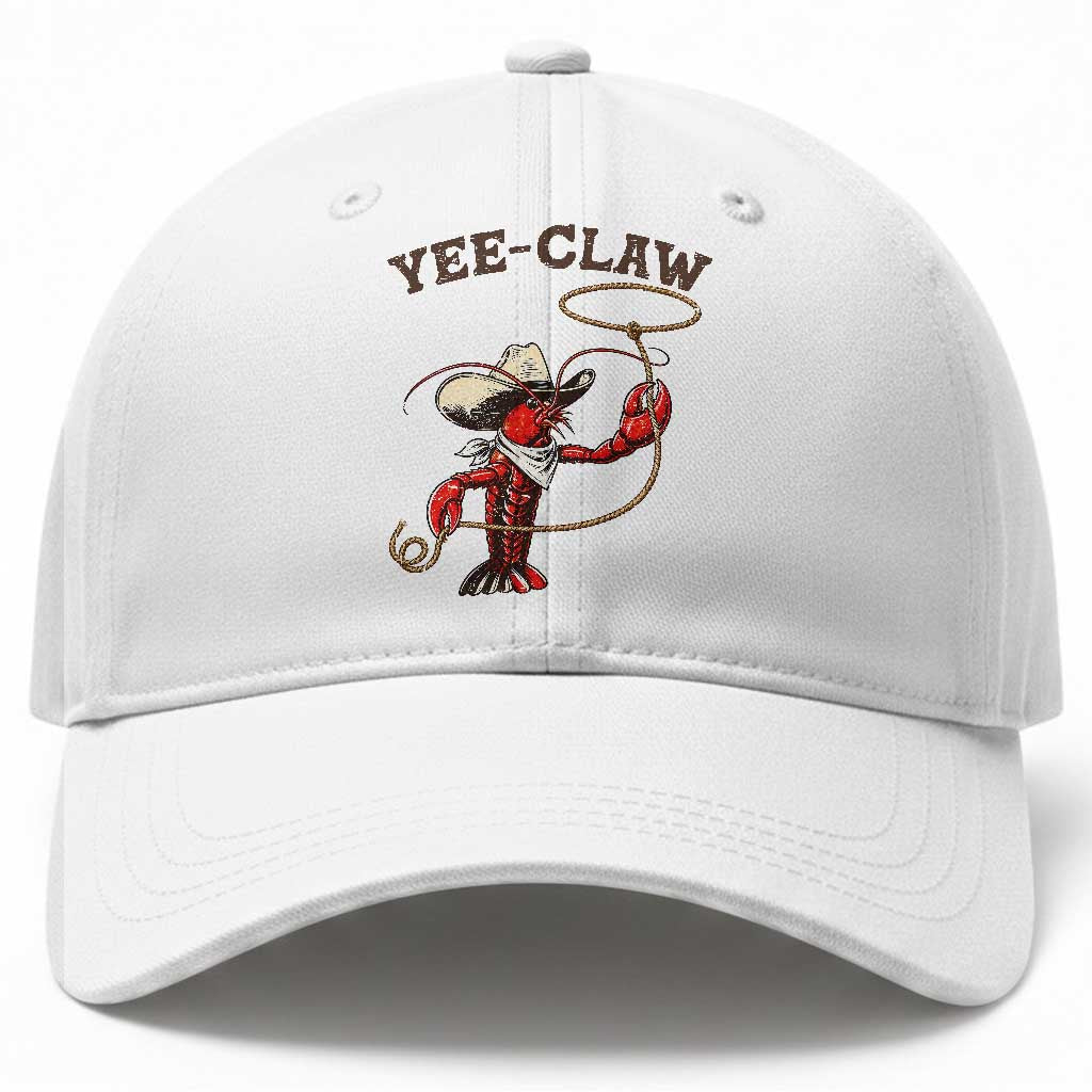 Yee Claw Baseball Cap Funny Crawfish Cajun Seafood Festival TS12 Print Your Wear