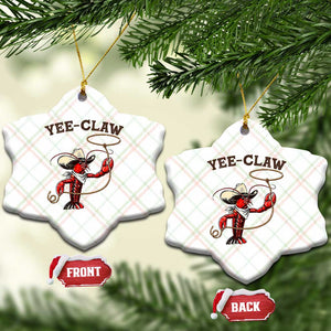 Yee Claw Ceramic Ornament Funny Crawfish Cajun Seafood Festival TS12 Print Your Wear