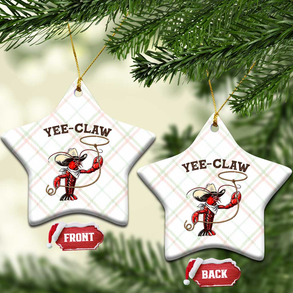 Yee Claw Ceramic Ornament Funny Crawfish Cajun Seafood Festival TS12 Print Your Wear