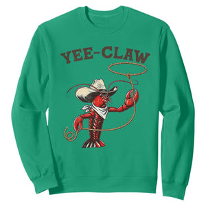 Yee Claw Sweatshirt Funny Crawfish Cajun Seafood Festival TS12 Irish Green Print Your Wear