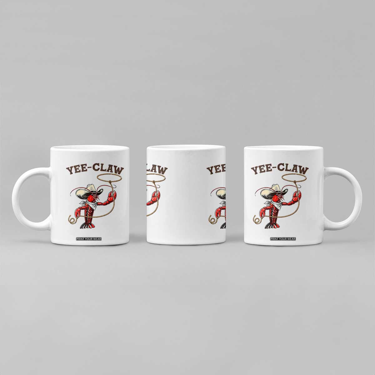 Yee Claw Coffee Mug Funny Crawfish Cajun Seafood Festival TS12 Print Your Wear