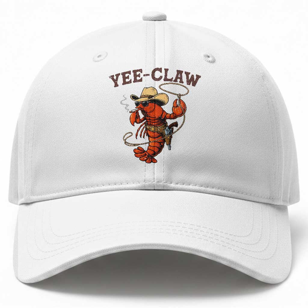 Yee Claw Southern Crawfish Baseball Cap Funny Seafood Party Graphic TS12 Print Your Wear