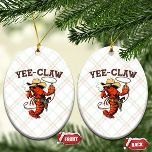 Yee Claw Southern Crawfish Ceramic Ornament Funny Seafood Party Graphic TS12 Print Your Wear