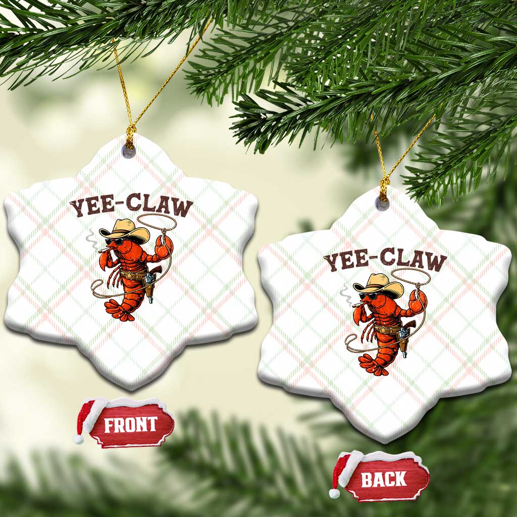 Yee Claw Southern Crawfish Ceramic Ornament Funny Seafood Party Graphic TS12 Print Your Wear