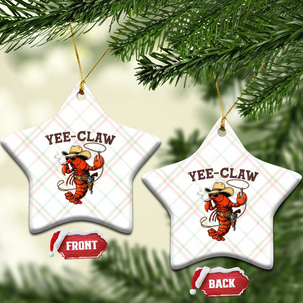 Yee Claw Southern Crawfish Ceramic Ornament Funny Seafood Party Graphic TS12 Print Your Wear