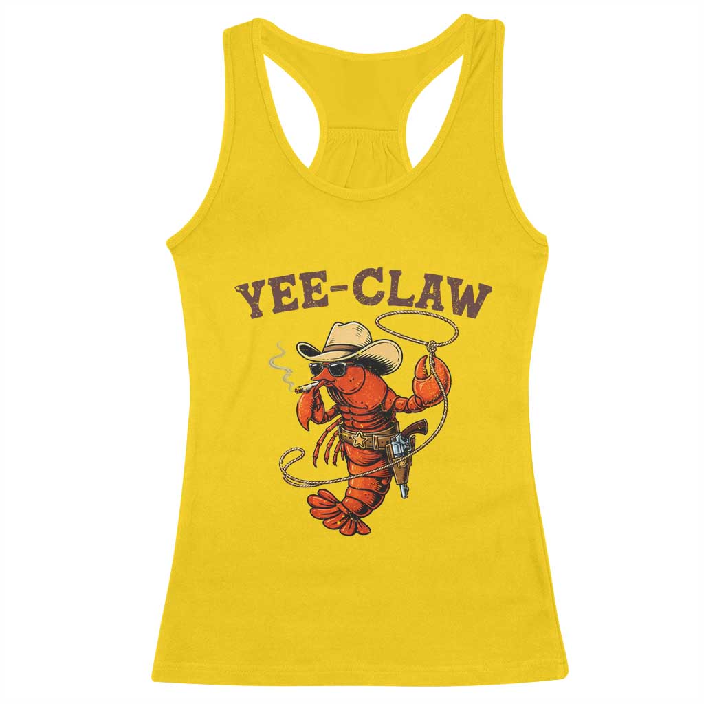 Yee Claw Southern Crawfish Racerback Tank Top Funny Seafood Party Graphic TS12 Daisy Print Your Wear