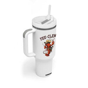 Yee Claw Southern Crawfish Tumbler With Handle Funny Seafood Party Graphic TS12 Print Your Wear