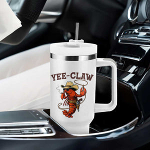 Yee Claw Southern Crawfish Tumbler With Handle Funny Seafood Party Graphic TS12 Print Your Wear
