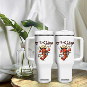 Yee Claw Southern Crawfish Tumbler With Handle Funny Seafood Party Graphic TS12 Print Your Wear