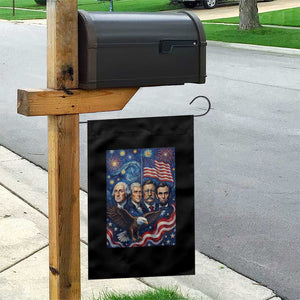 USA Presidents Mount Rushmore Garden Flag Starry Night Inspired Art TS12 Print Your Wear