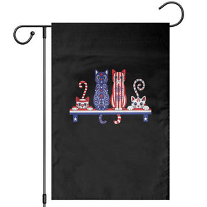 Red White And Blue Cute Cats Garden Flag Patriotic Pet Lover TS12 Black Print Your Wear