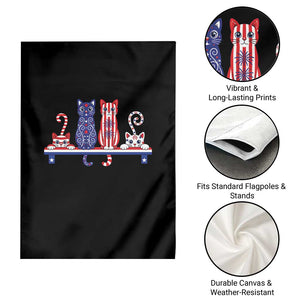 Red White And Blue Cute Cats Garden Flag Patriotic Pet Lover TS12 Print Your Wear