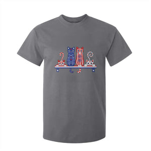 Red White And Blue Cute Cats T Shirt For Kid Patriotic Pet Lover TS12 Charcoal Print Your Wear