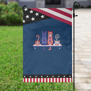 Red White And Blue Cute Cats Patriotic Garden Flag Pet Lover Gift TS12 Classic Blue Black Print Your Wear