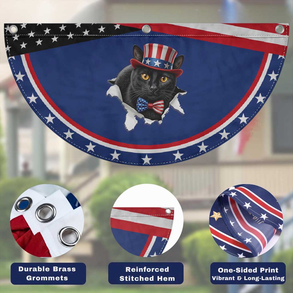 Funny Black Cat With Uncle Sam Hat Patriotic Fan Flag Pet Lover Gift TS12 Print Your Wear