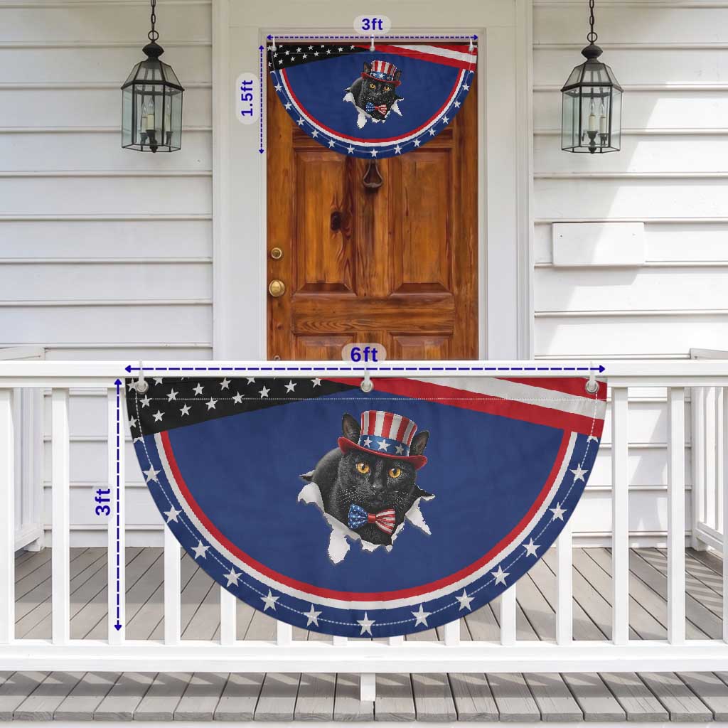 Funny Black Cat With Uncle Sam Hat Patriotic Fan Flag Pet Lover Gift TS12 Print Your Wear
