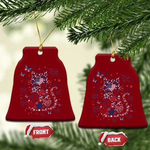 Funny Patriotic Cat Lover Ceramic Ornament 4th Of July Freedom TS12 Print Your Wear