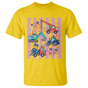 Red White And Blue Construction Crew T Shirt Patriotic Kids 4th Of July TS12 Daisy Print Your Wear