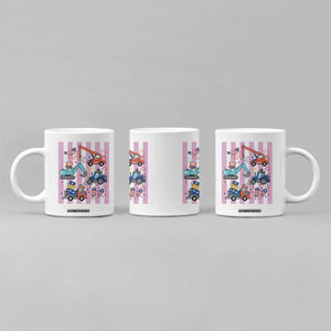 Red White And Blue Construction Crew Coffee Mug Patriotic Kids 4th Of July TS12 Print Your Wear