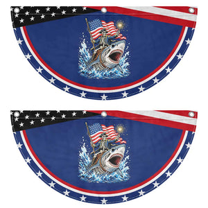 Funny Skeleton Pirate Riding Shark Patriotic Fan Flag American Ocean Pride TS12 2pcs pack Classic Navy Print Your Wear