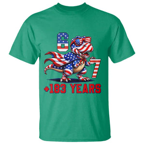 Funny 67 Meme Dinosaur American Pride T Shirt USA 250th Anniversary TS12 Irish Green Print Your Wear
