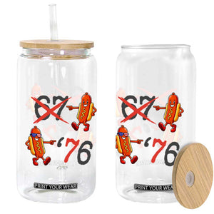 Funny 67 Meme Hot Dog Lover Glass Can USA 250 BBQ Celebration TS12 Print Your Wear