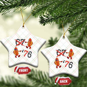 Funny 67 Meme Hot Dog Lover Ceramic Ornament USA 250 BBQ Celebration TS12 Print Your Wear