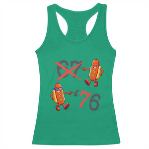 Funny 67 Meme Hot Dog Lover Racerback Tank Top USA 250 BBQ Celebration TS12 Irish Green Print Your Wear