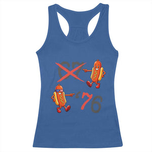 Funny 67 Meme Hot Dog Lover Racerback Tank Top USA 250 BBQ Celebration TS12 Royal Blue Print Your Wear