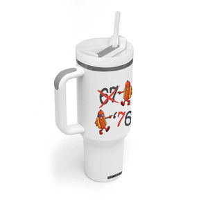 Funny 67 Meme Hot Dog Lover Tumbler With Handle USA 250 BBQ Celebration TS12 Print Your Wear
