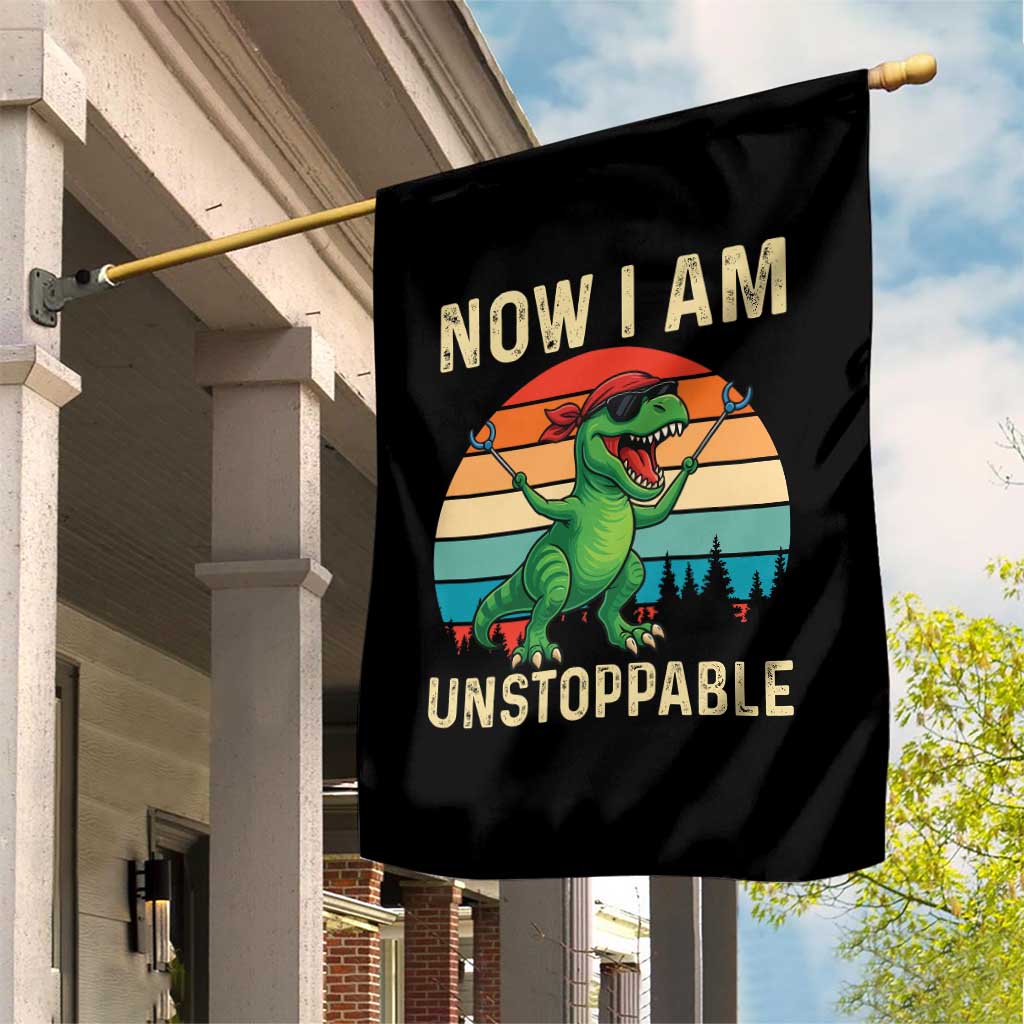 Now I Am Unstoppable Garden Flag Funny Mama Saurus Dinosaur TS12 Print Your Wear
