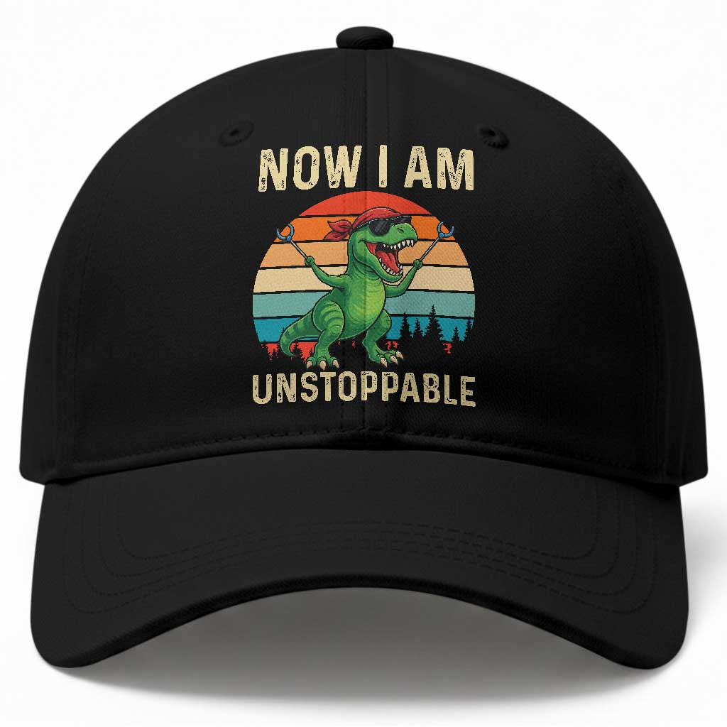 Now I Am Unstoppable Baseball Cap Funny Mama Saurus Dinosaur TS12 Print Your Wear